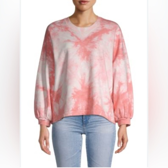 REBECCA MINKOFF Tie-Dye Print Crew Neck Sweatshirt Size: S - Picture 1 of 10